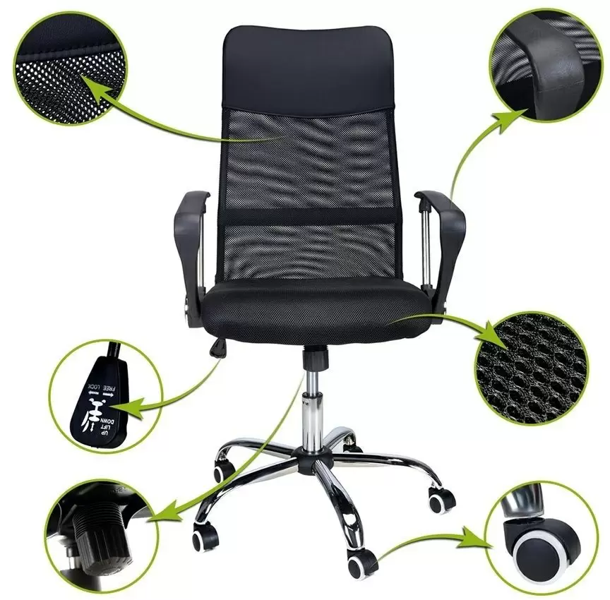 Офисное кресло FunFit Xenos Compact, черный