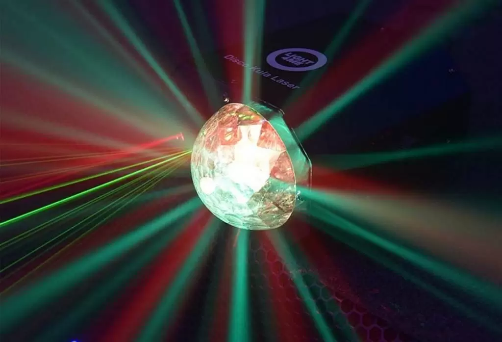 Световой эффект Light4Me Disco Kula Laser, черный
