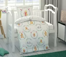 Lenjerie de pat pentru copii TAC Disney Winnie The Pooh Friends, alb