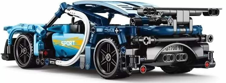 Радиоуправляемый конструктор Pingao Bugatti 433 дет., синий