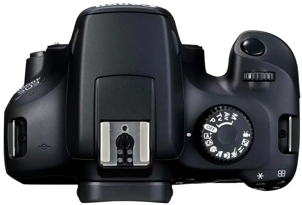 Aparat foto Canon EOS 4000D + EF-S 18-55mm III + SB130 + 16GB SD Card, negru