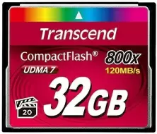 Карта памяти Transcend CompactFlash 800x, 32GB