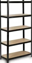 Стеллаж FunFit Metal Storage 180x90x40см (3265), черный