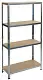 Etajeră Strend Pro Regal Racks RAT20 HD 180x90x45cm, argintiu/natural