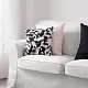 Подушка IKEA Turill 40x40см, белый/черный