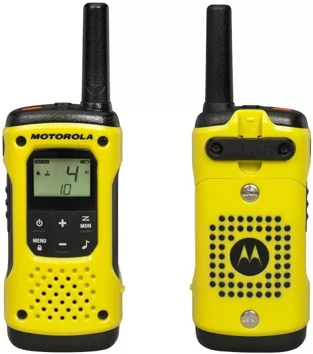 Stație radio portabilă Motorola TLKR T92 H2O Twin Pack, negru/galben