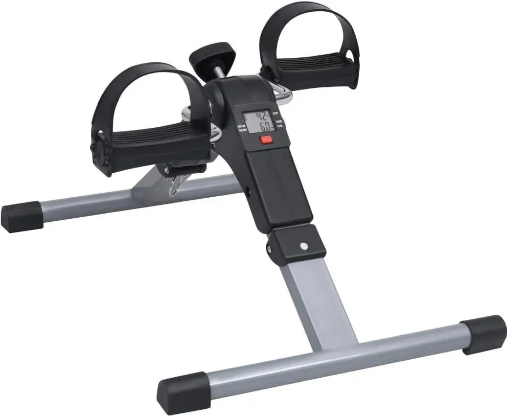 Bicicletă fitness VidaXL 92477, negru/gri