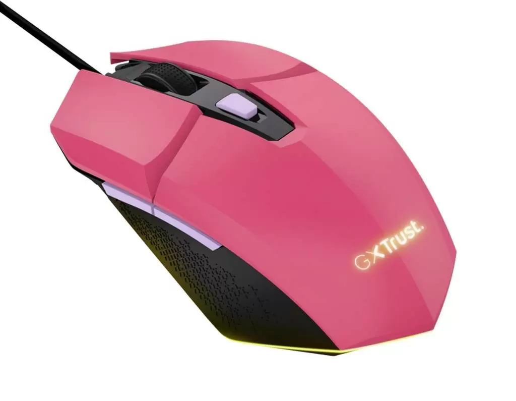 Мышка Trust GXT 109P, розовый/черный