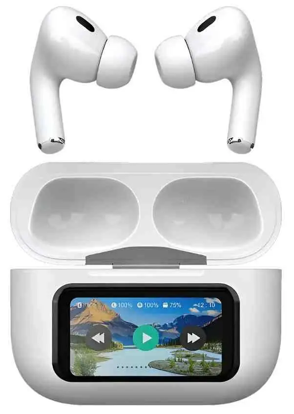Căşti Helmet E26 ANC Smart Display, alb