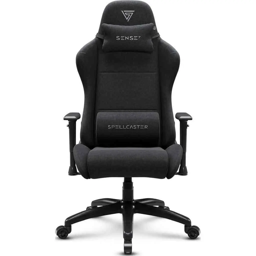 Геймерское кресло SENSE7 Spellcaster FUKU XL Fabric, черный