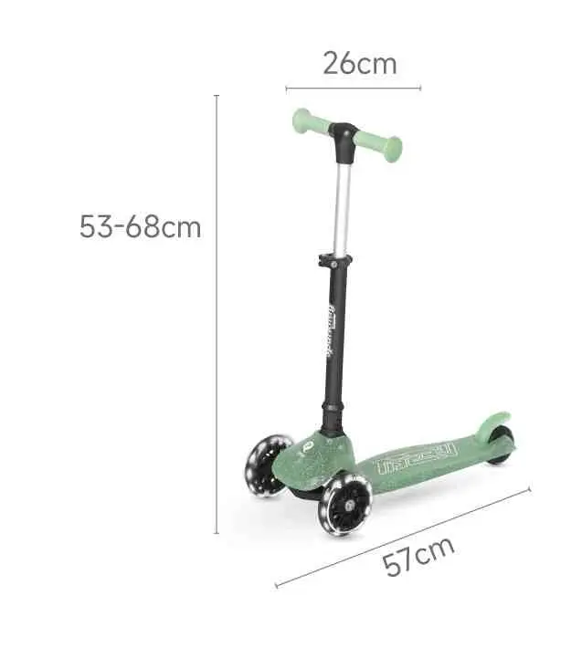 Trotinetă Qplay Sparkling, verde