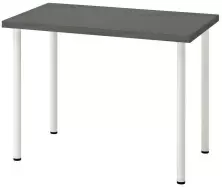Masă de birou IKEA Linnmon/Adils 100x60cm, gri închis/alb