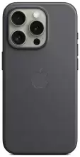 Husă de protecție Apple iPhone 15 Pro FineWoven Case with MagSafe, negru