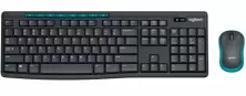 Комплект Logitech Wireless Combo MK275, черный/синий