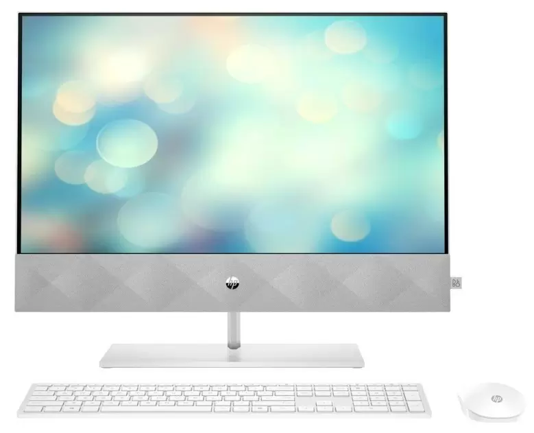 Моноблок HP Pavilion 24 60P22EA (23.8"/FHD/Ryzen 3 5300U/8GB/256GB/AMD Radeon), серебристый