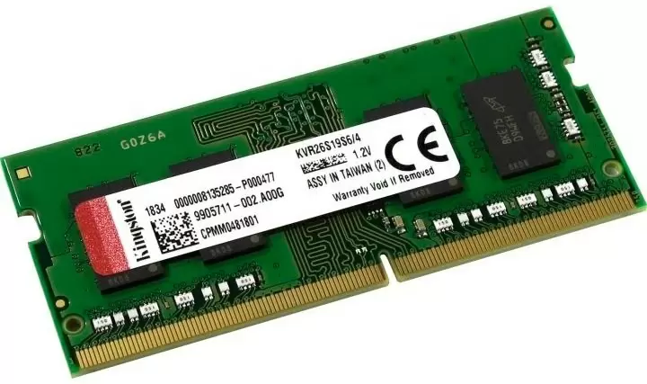Memorie SO-DIMM Kingston 4GB DDR4-2400MHz, CL19, 1.2V