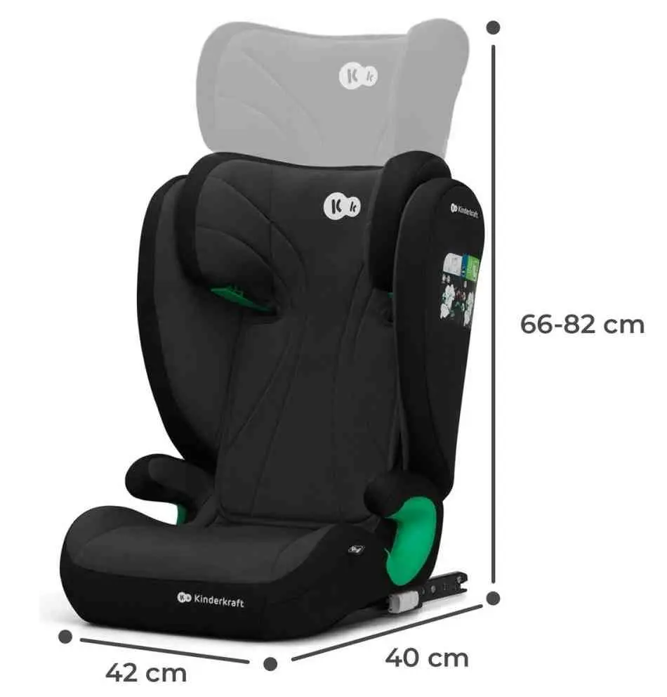 Детское автокресло KinderKraft Junior Fix 2 i-Size, черный