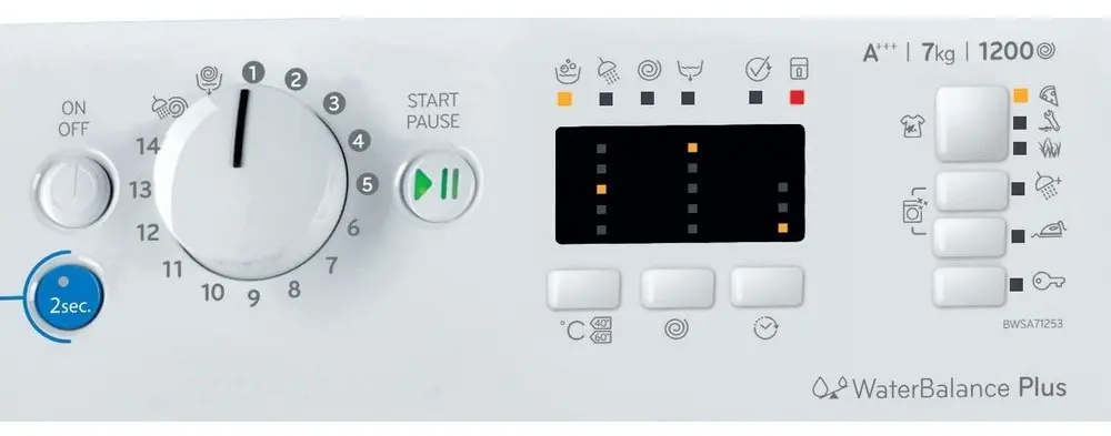 Maşină de spălat rufe Indesit BWSA 71253 W, alb pe tehnoparc.md Maşină de spălat rufe Indesit BWSA 71253 W, alb