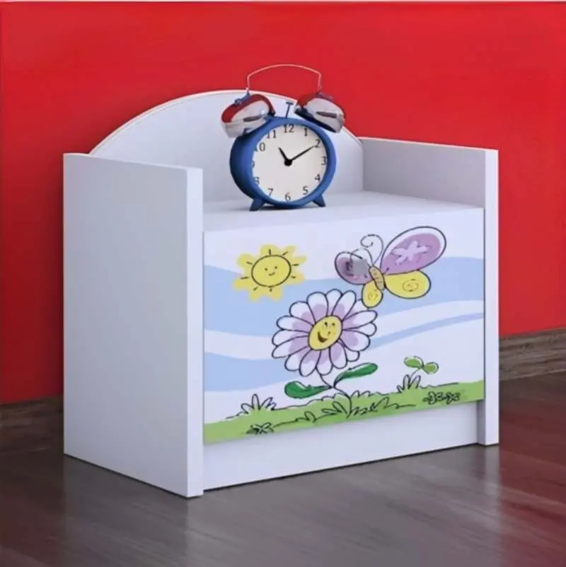 Noptieră Happy Babies Happy SZN02 Flower And Butterfly, alb