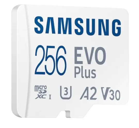 Карта памяти Samsung MicroSD EVO Plus + SD adapter, 256GB