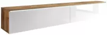 Tumbă pentru TV Bratex Lowboard D 180, stejar wotan/alb luciu