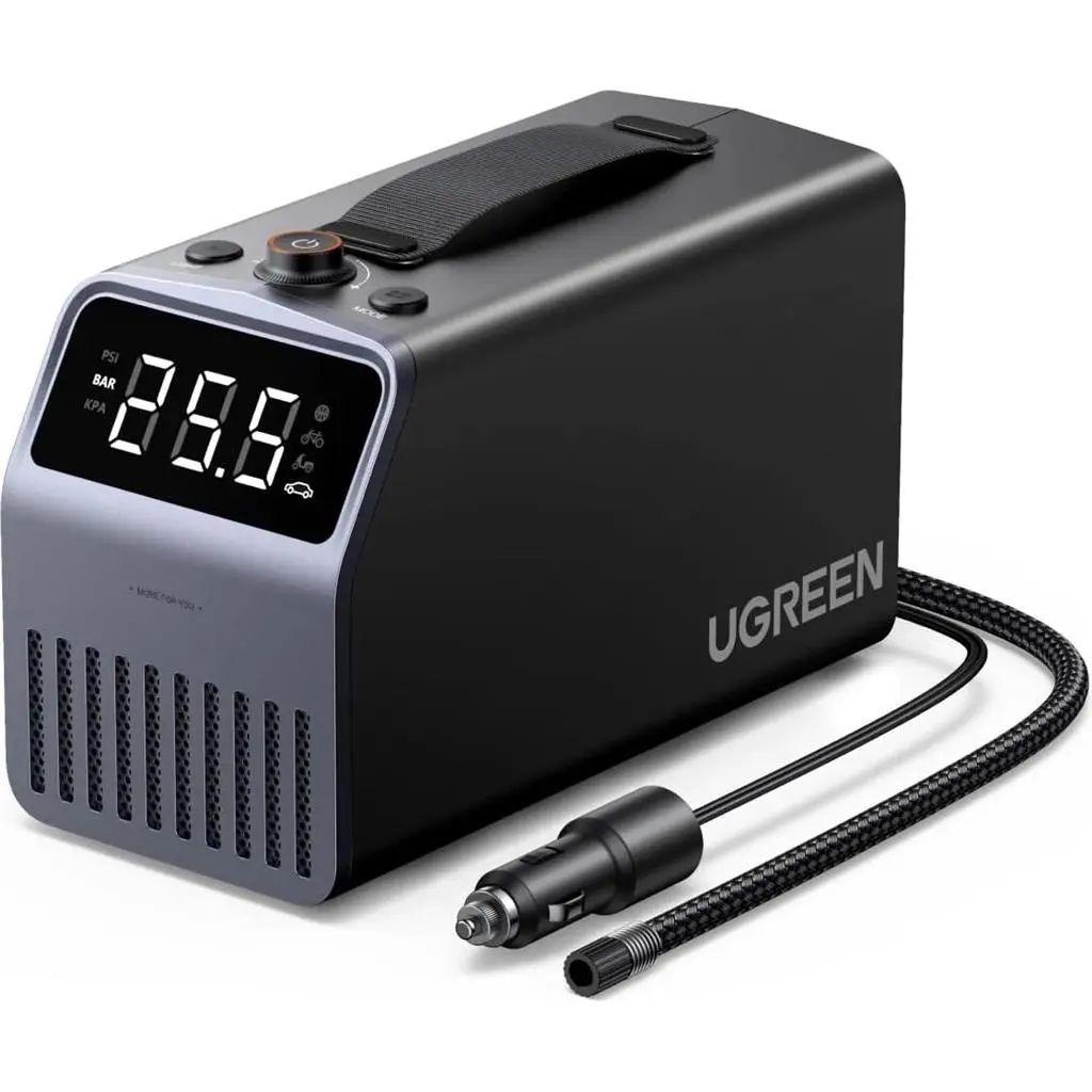 Compresor auto Ugreen Tire Inflator Pro 4500mAh pe tehnoparc.md Compresor auto Ugreen Tire Inflator Pro 4500mAh