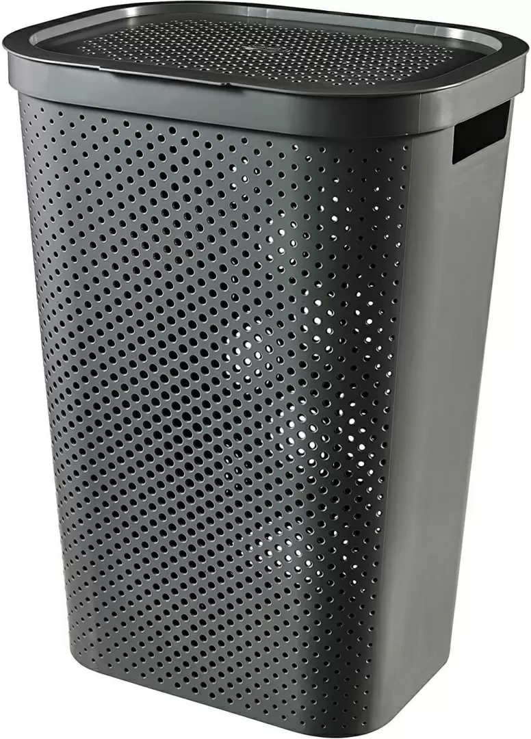 Coș pentru rufe Curver Infinity Recycled 60L, antracit