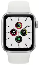 Умные часы Apple Watch SE 40mm, корпус из алюминия серебристого цвета, спортивный ремешок
