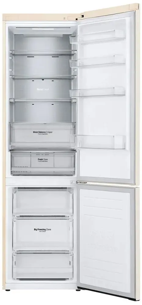 Холодильник LG GA-B509MEQM, бежевый