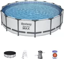 Бассейн Bestway Steel Pro Max, серый