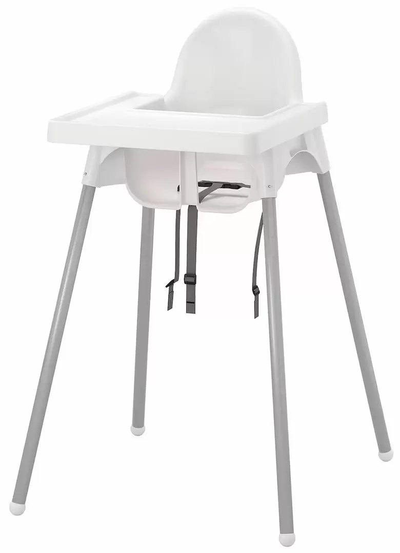Tavă pentru scaun IKEA Antilop, alb