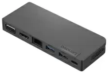 Док-станции Lenovo Powered USB-C Travel Hub 4X90S92381, черный