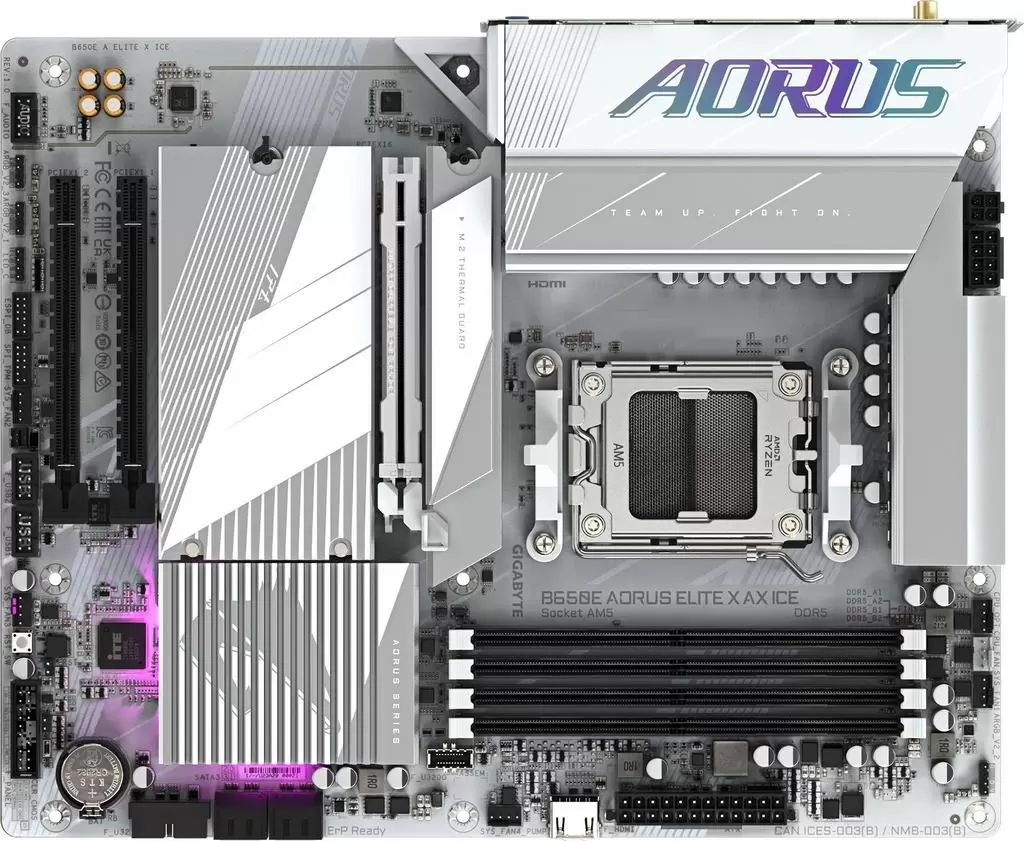 Материнская плата Gigabyte B650E Aorus Elite X Ice