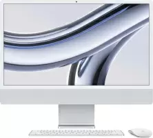Моноблок Apple iMac MQR93RU/A (24"/4.5K/M3/8ГБ/256ГБ), серебристый