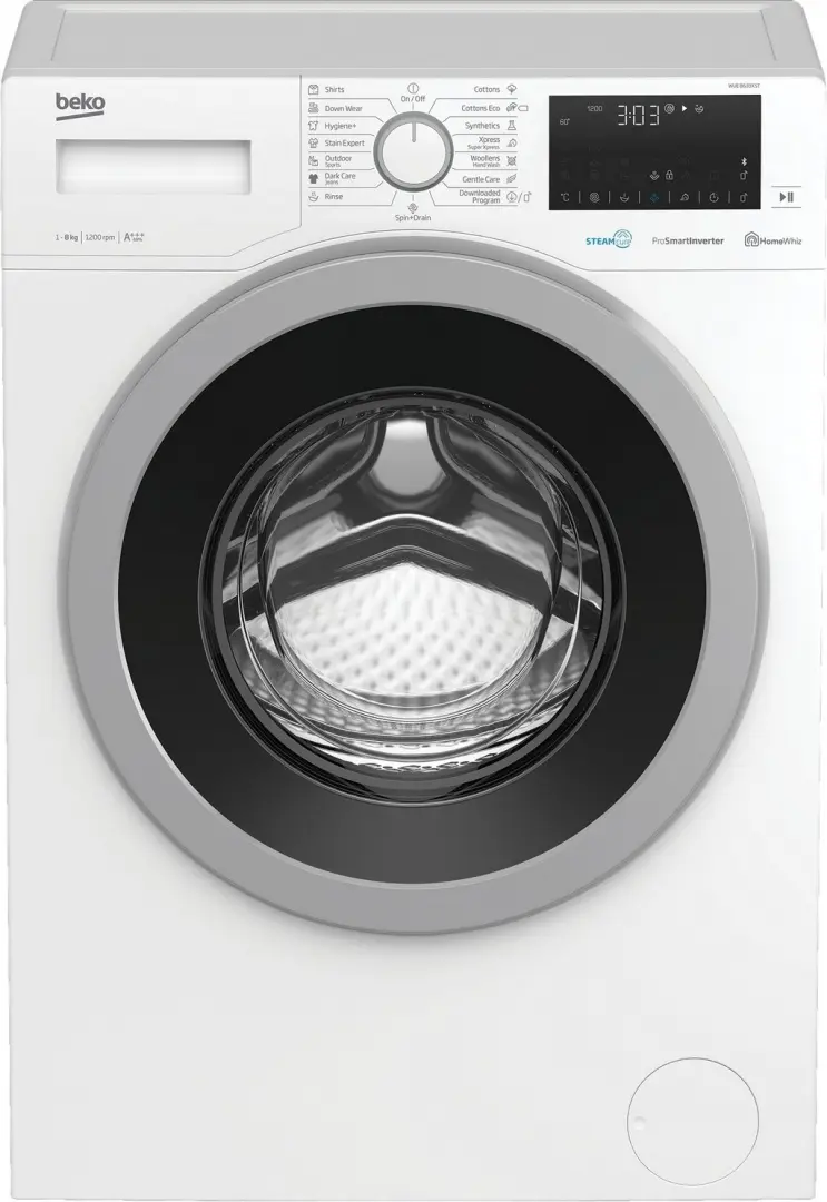 Стиральная машина Beko WUE8633XST, белый на tehnoparc.md Стиральная машина Beko WUE8633XST, белый