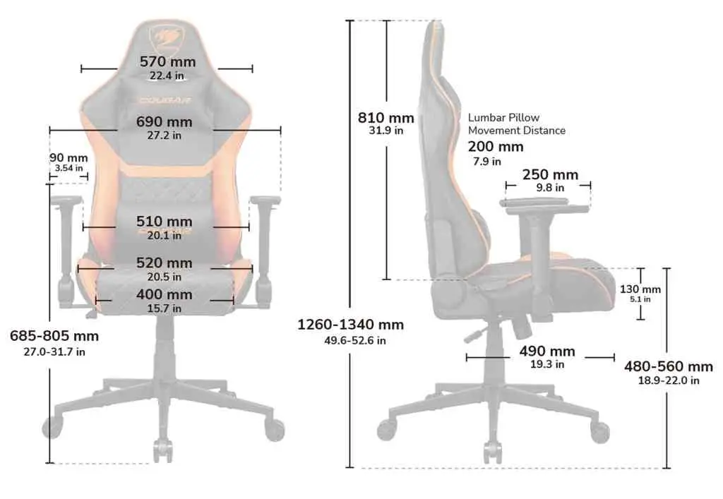 Scaun gaming Cougar Armor One V2, negru/portocaliu pe tehnoparc.md Scaun gaming Cougar Armor One V2, negru/portocaliu