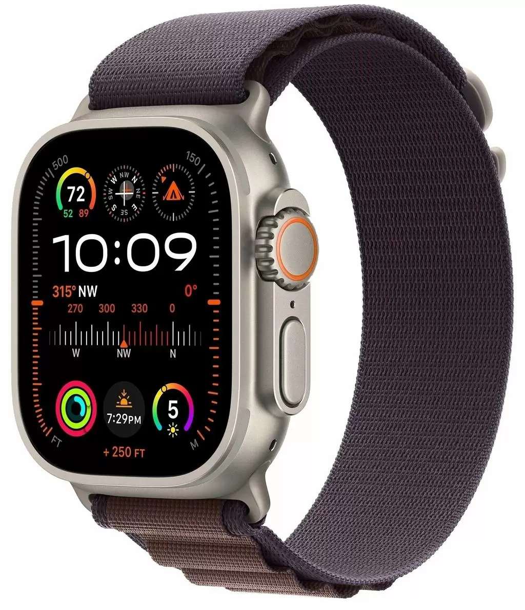 Умные часы Apple Watch Ultra 2 GPS + Cellular 49mm Titanium Case with Indigo Alpine Loop Large