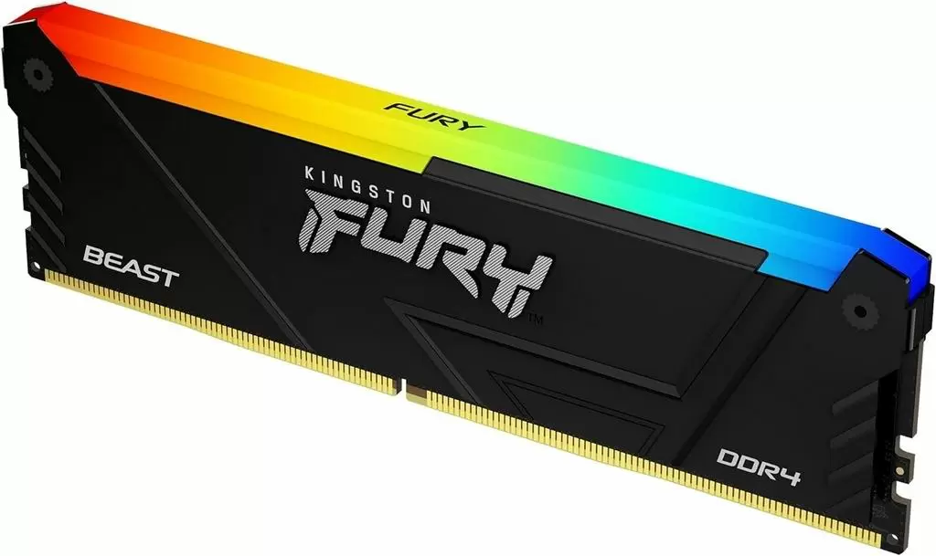 Memorie Kingston Fury Beast RGB 8GB DDR4-3733MHz, CL19, 1.35V