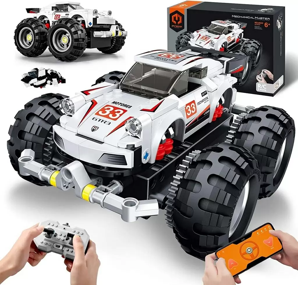 Jucărie teleghidată XTech Monster Truck 227 pcs, alb