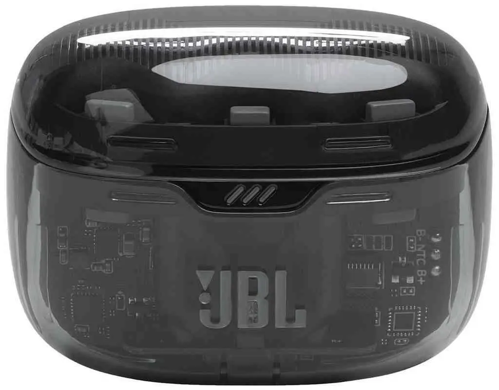 Căşti JBL Tune Beam Ghost, negru