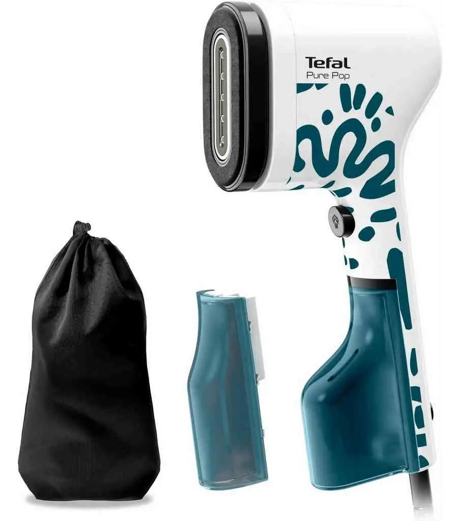 Aparat manual de călcat cu aburi Tefal DT2040E1, alb/albastru