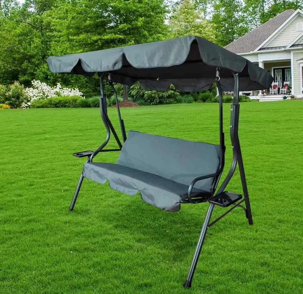 Leagăn de grădină GardenLine KRE3088, antracit pe tehnoparc.md Leagăn de grădină GardenLine KRE3088, antracit