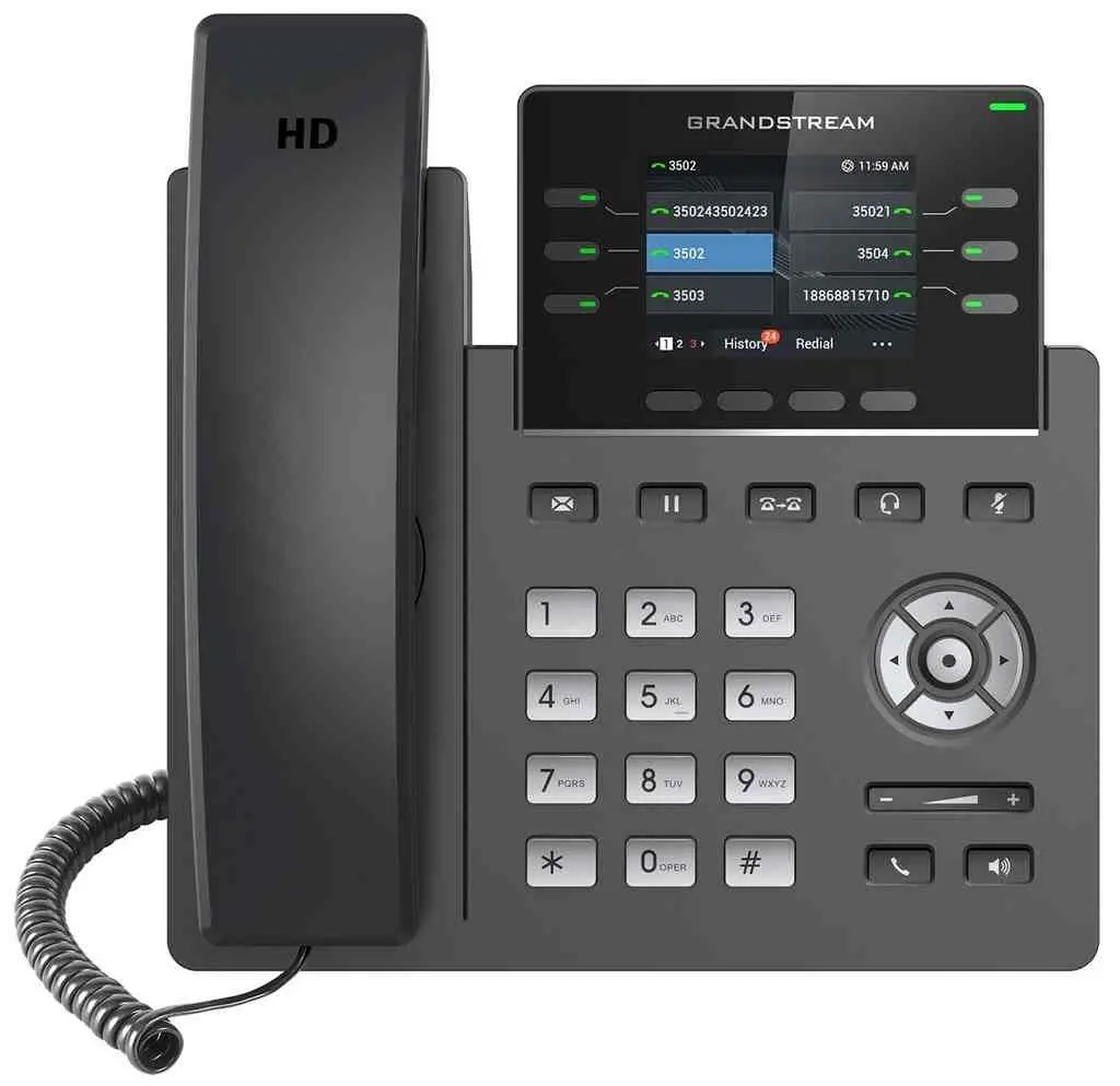 Telefon IP Grandstream GRP2613, negru