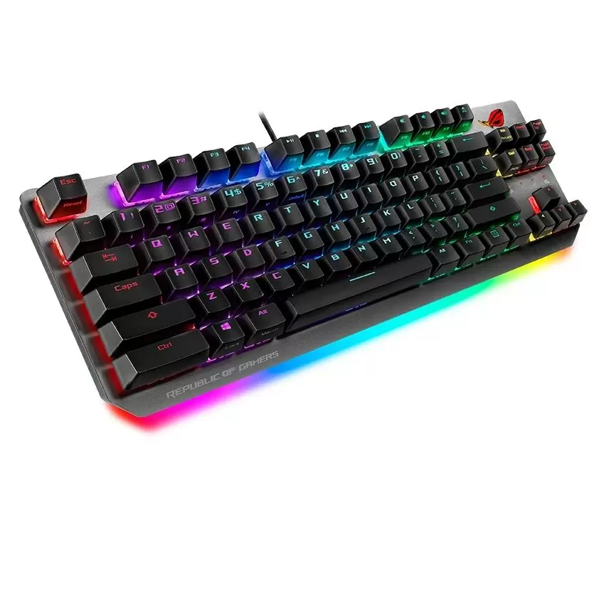 Tastatură Asus ROG Strix Scope TKL Deluxe Red Switch, negru