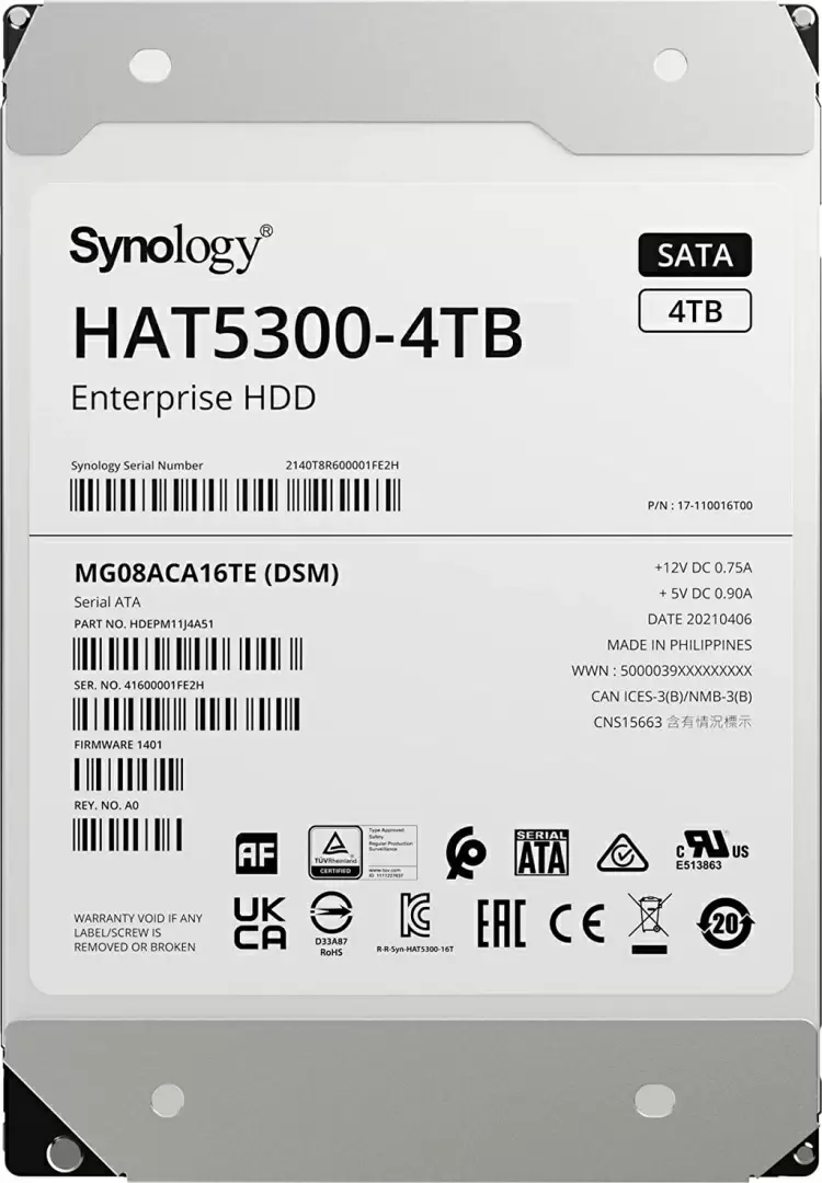 Disc rigid Synology HAT5300-4T 3.5", 4TB