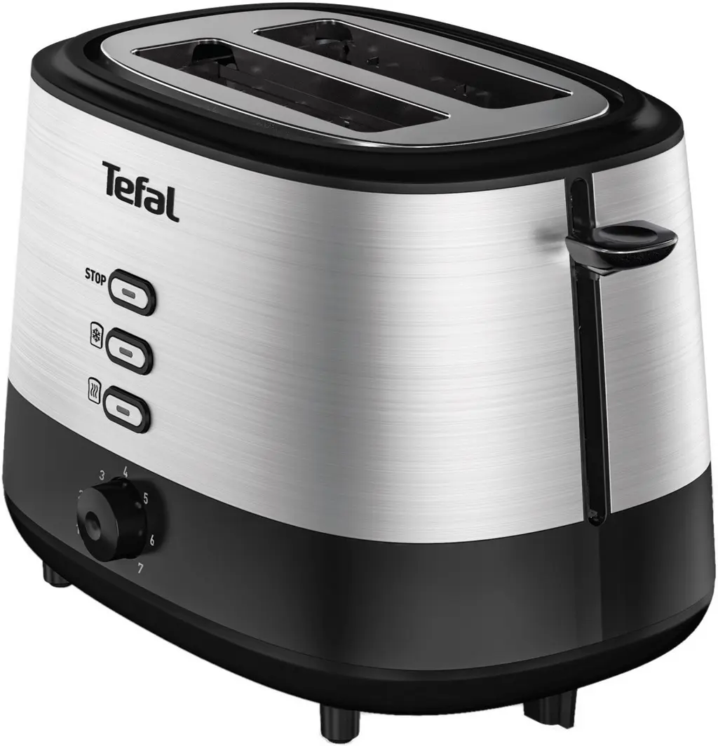 Prăjitor de pâine Tefal TT520D10, negru/inox
