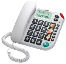Telefon cu fir Maxcom KXT480, alb