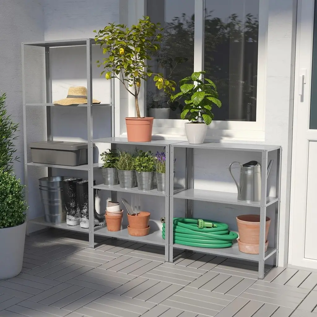 Etajeră IKEA Hyllis interior/exterior 60x27x74cm, inox pe tehnoparc.md Etajeră IKEA Hyllis interior/exterior 60x27x74cm, inox