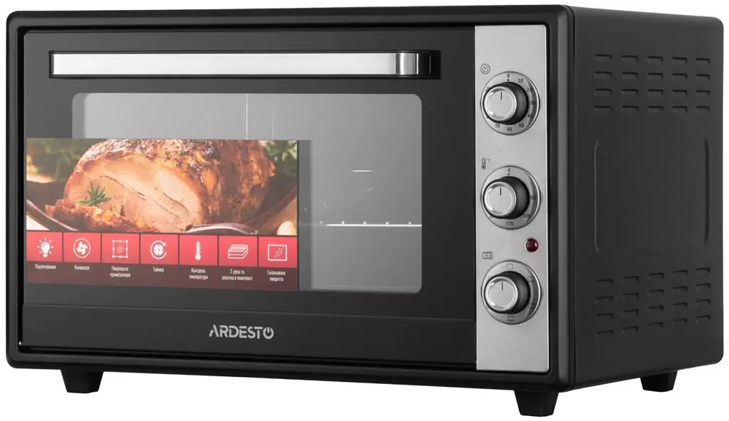 Электродуховка Ardesto MEO-F60CB, черный, черный на tehnoparc.md Электродуховка Ardesto MEO-F60CB, черный, черный