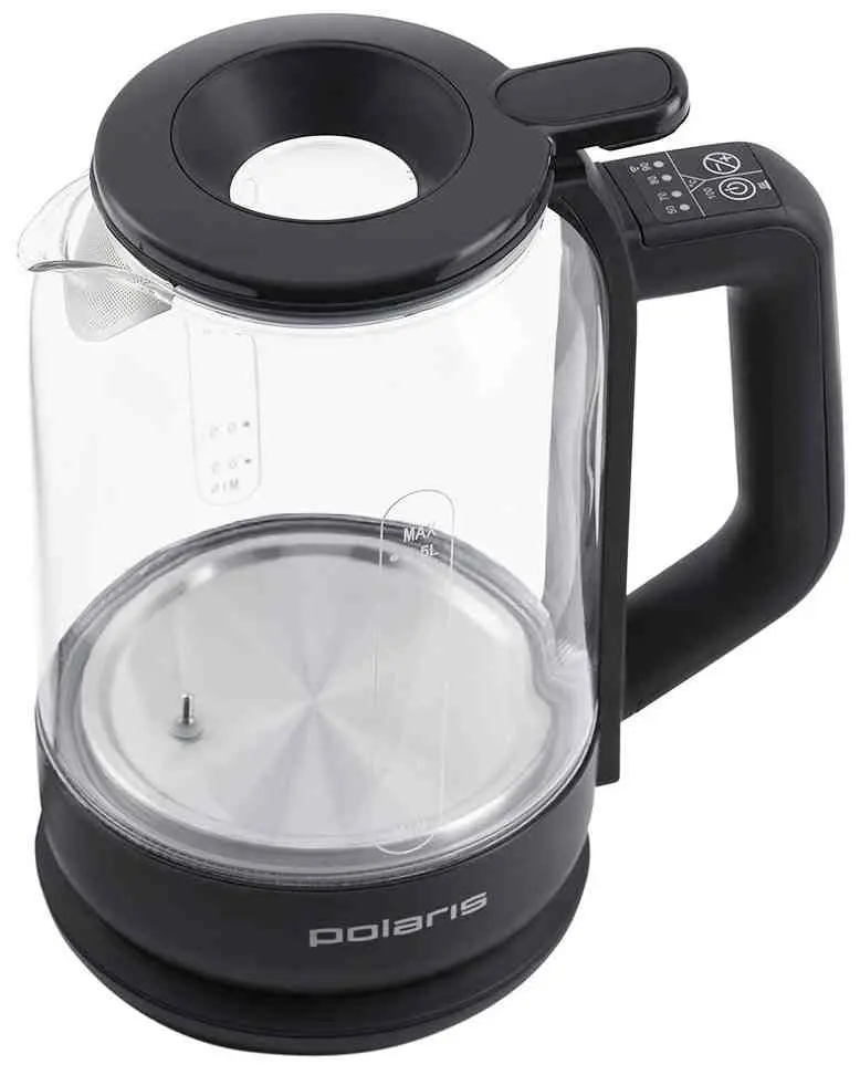 Электрочайник Polaris PWK1712CGLD, черный